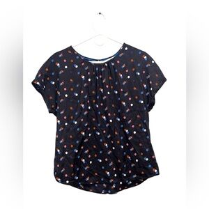 Boden Black Polka Dot Blouse